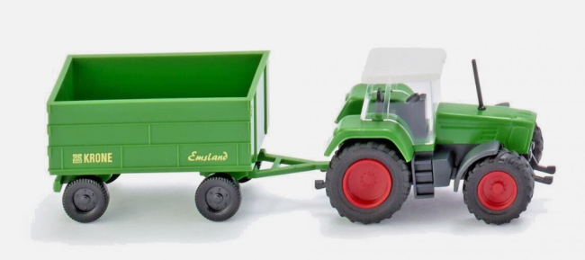 Wiking tracteur Fendt et remorque