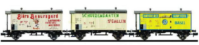 Arnold CFF set de wagons couverts à bières